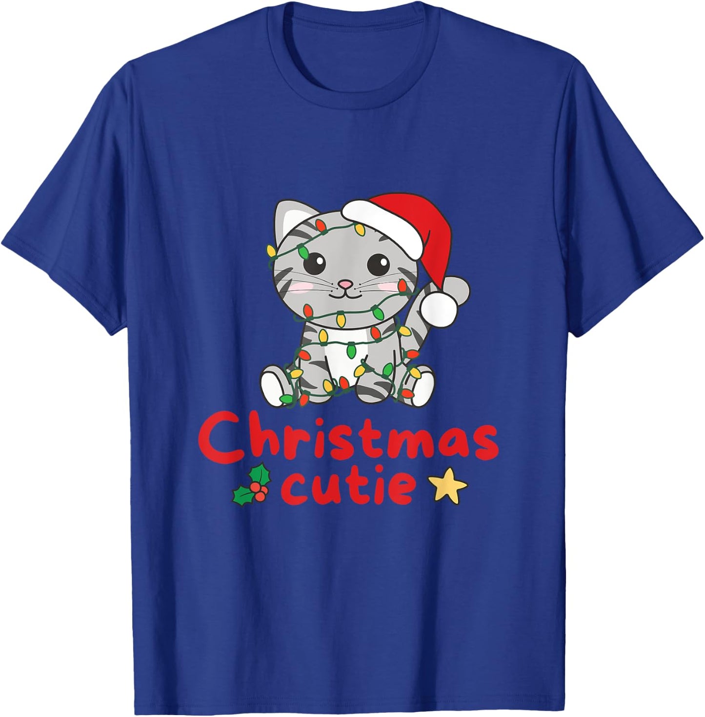 Cat Christmas Cutie Cats Christmas Women Kids T-Shirt - T-Shirt | Royal