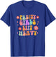Pretty Girls Lift Heavy Retro Fitness Weightlifting Workout T-Shirt - T-Shirt | Royal