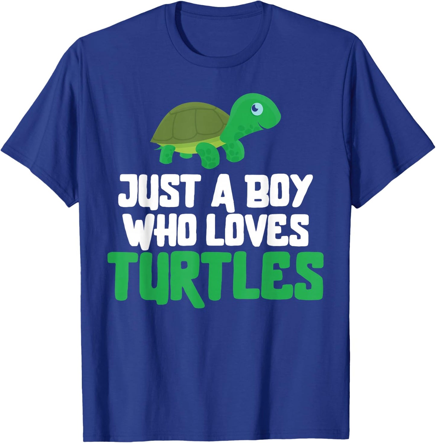 Sea Turtle Tortoise Just A Boy Who Loves Turtles T-Shirt - T-Shirt | Royal