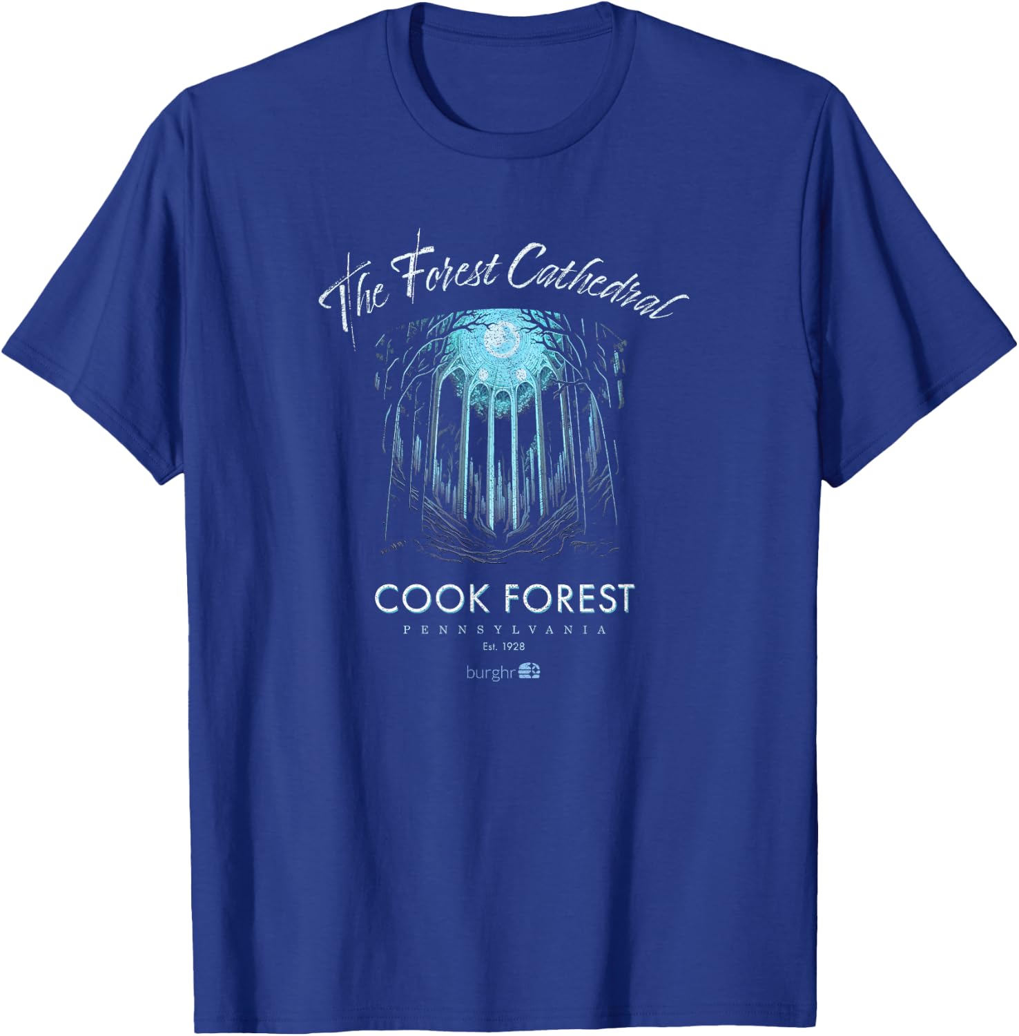 Cook Forest - Cathedral Forest T-Shirt - T-Shirt | Royal
