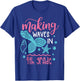 Making Waves in 4th Grade Mermaid Back to School T-Shirt - T-Shirt | Royal