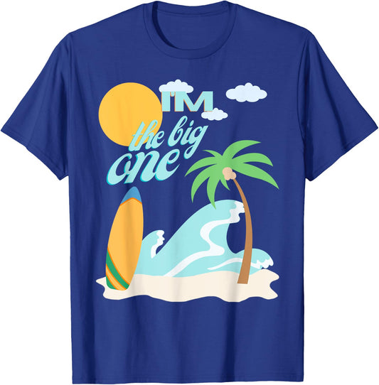 The Big One First Birthday 1st Bday Surfing Family Matching T-Shirt - T-Shirt | Royal