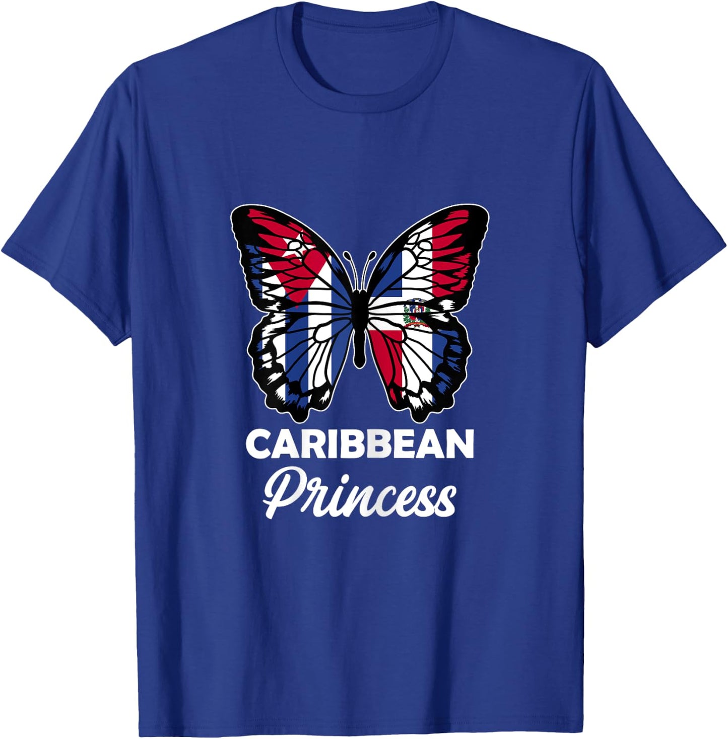 Caribbean Princess Cuba and Dominican Half Cuban Dominicana T-Shirt - T-Shirt | Royal