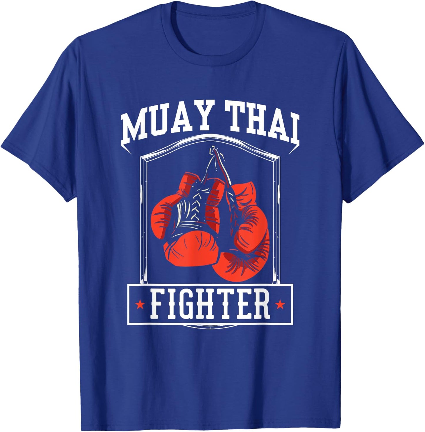 Muay Thai Fighter Hobby Boxing Martial Arts T-Shirt - T-Shirt | Royal