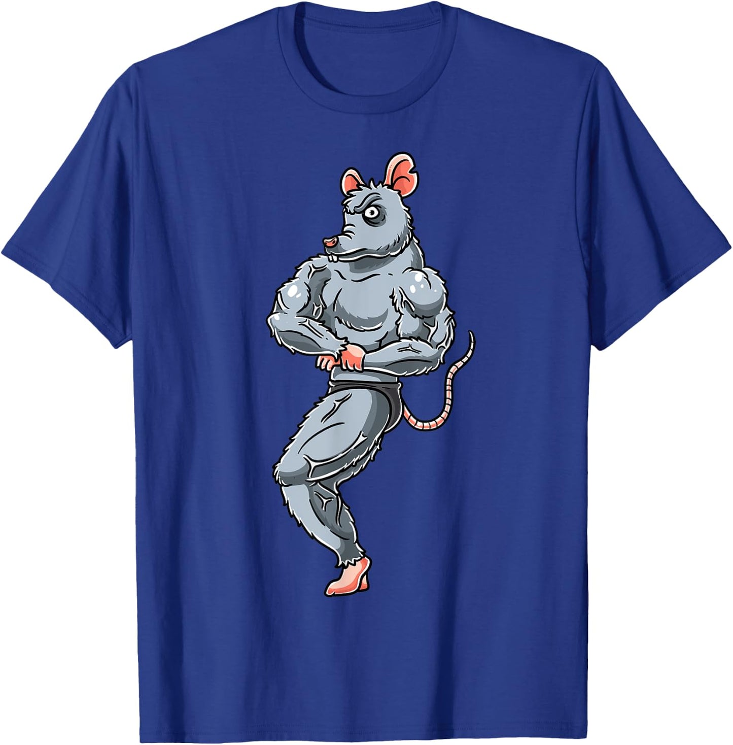 Rat Bodybuilding Fitness Gym Motivation Bodybuilder T-Shirt - T-Shirt | Royal
