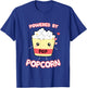 Powered By Popcorn, Cute Kawaii Popcorn Cartoon Otaku Top T-Shirt - T-Shirt | Royal