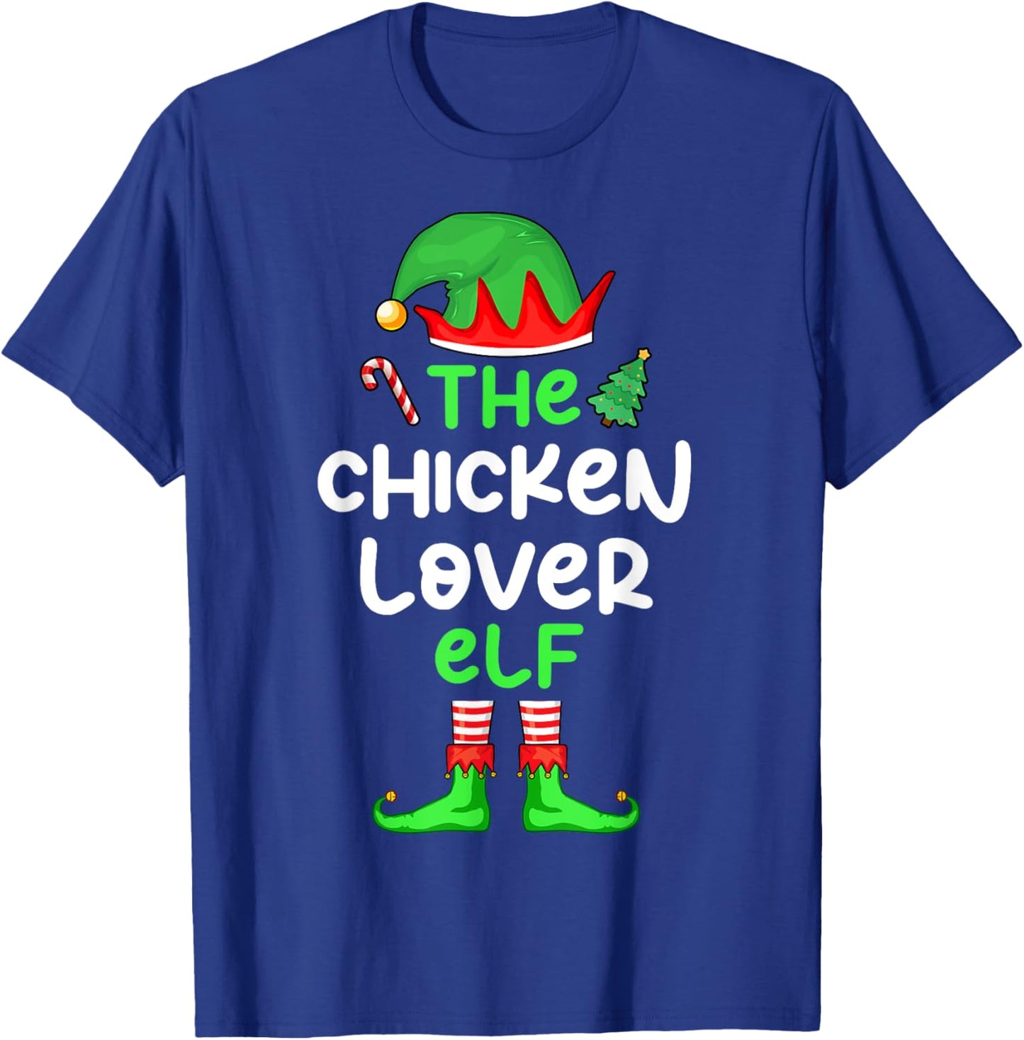 I'm The Chicken Lover Elf Christmas Matching Pajama T-Shirt - T-Shirt | Royal