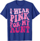 I Wear Pink For My Aunt Breast Cancer Support Squads T-Shirt - T-Shirt | Royal