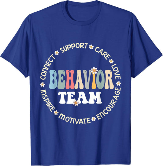 Behavior Team Special Education Teacher SPED Squad School T-Shirt - T-Shirt | Royal