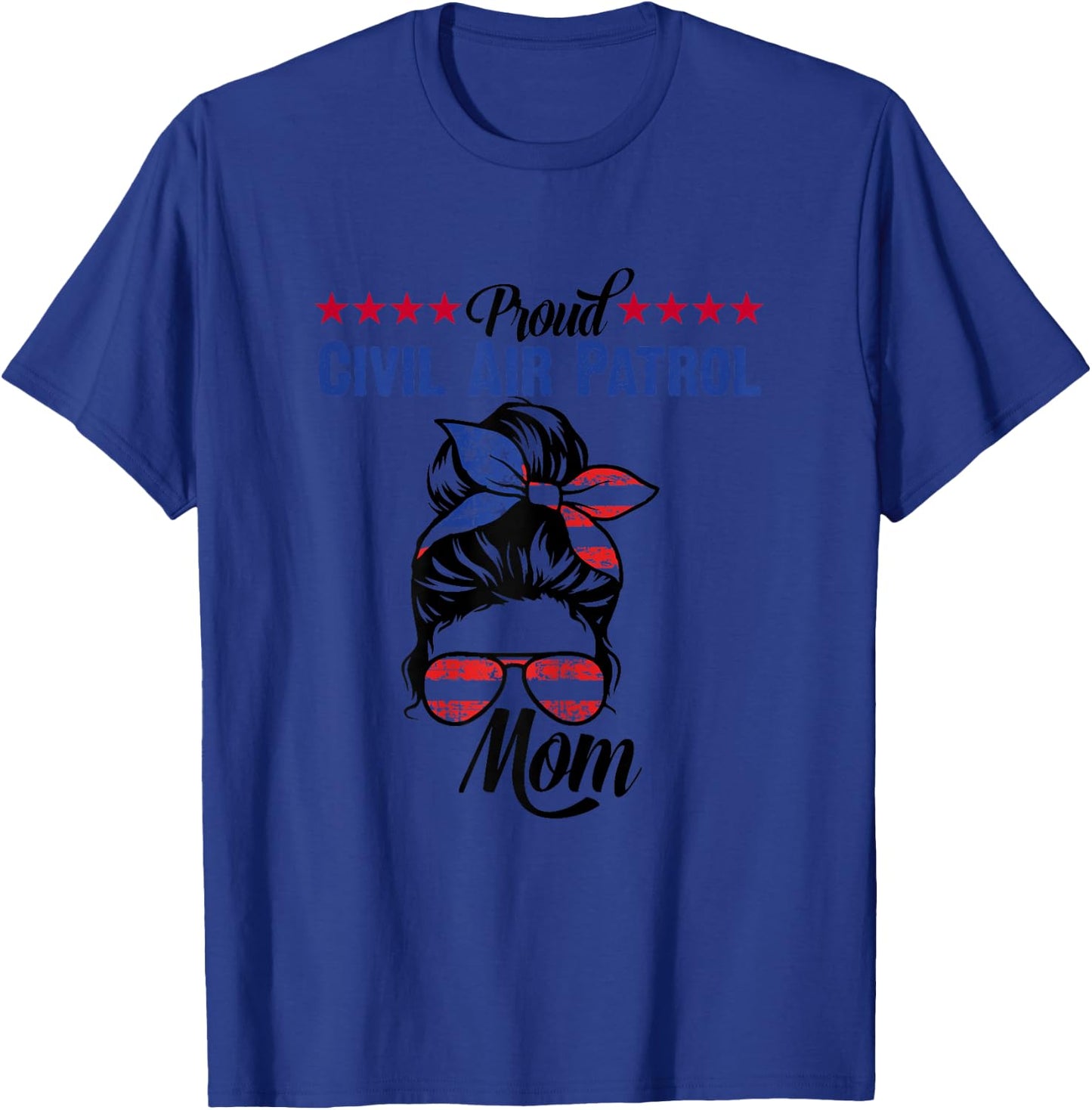 Proud Civil Air Patrol Moms Apparel for Cadets Mother T-Shirt - T-Shirt | Royal