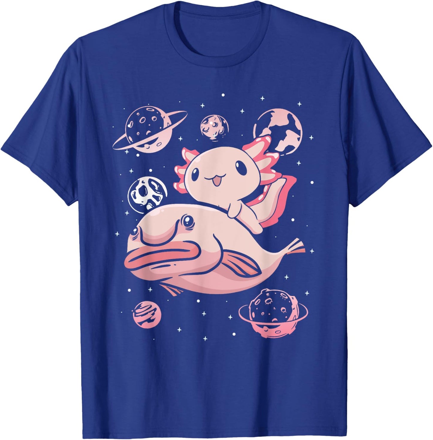 Axolotl Kawaii Blobfish T-Shirt - T-Shirt | Royal