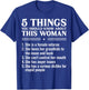 Female Veteran Grandma Funny Things You Should Know About T-Shirt - T-Shirt | Royal