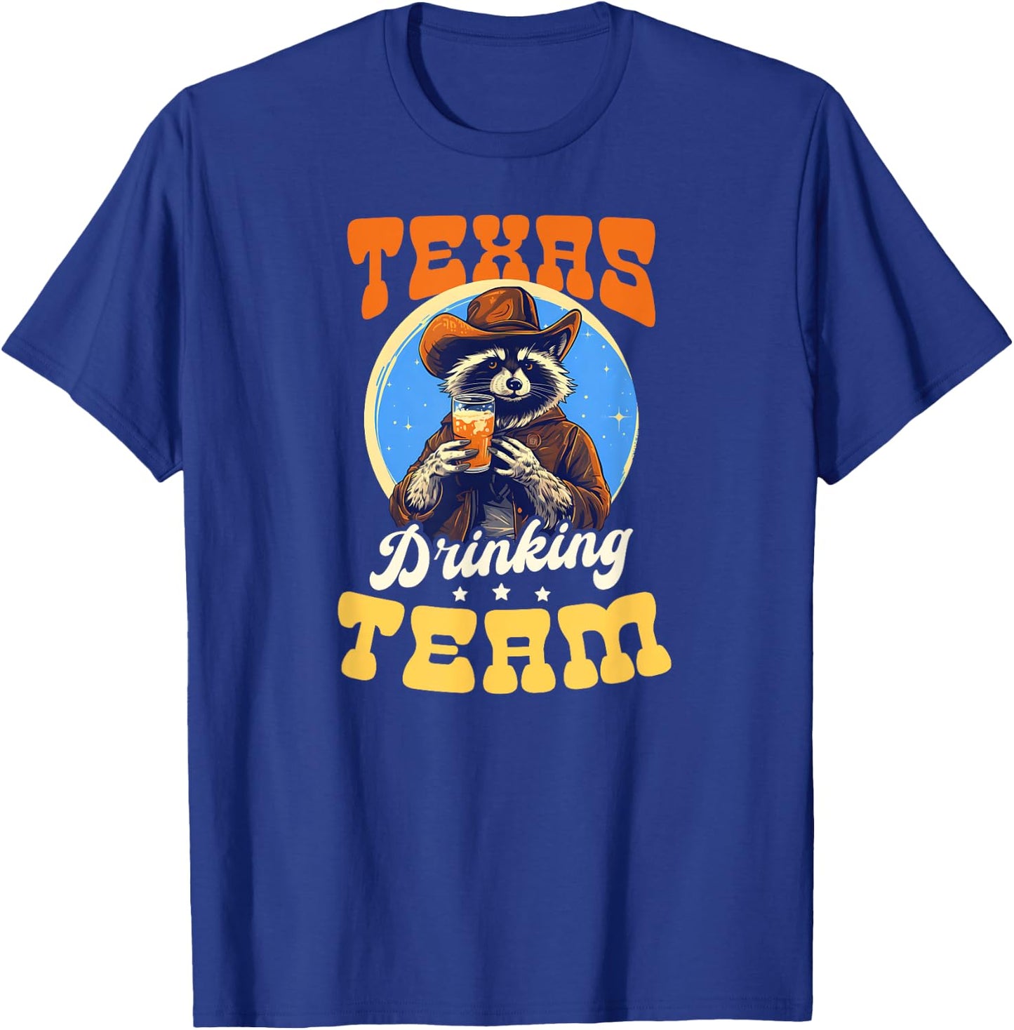 Texas Drinking Team Design Texas Lover T-Shirt - T-Shirt | Royal