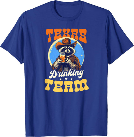 Texas Drinking Team Design Texas Lover T-Shirt - T-Shirt | Royal