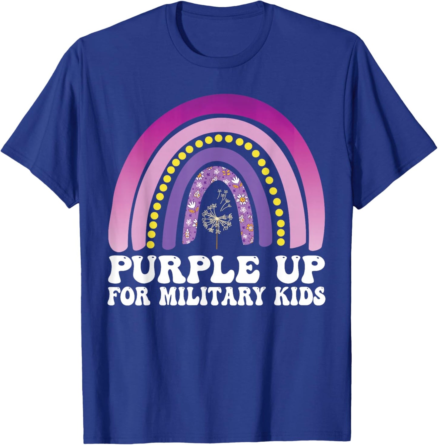 Purple Up for Military Kids Month of the Military Child T-Shirt - T-Shirt | Royal