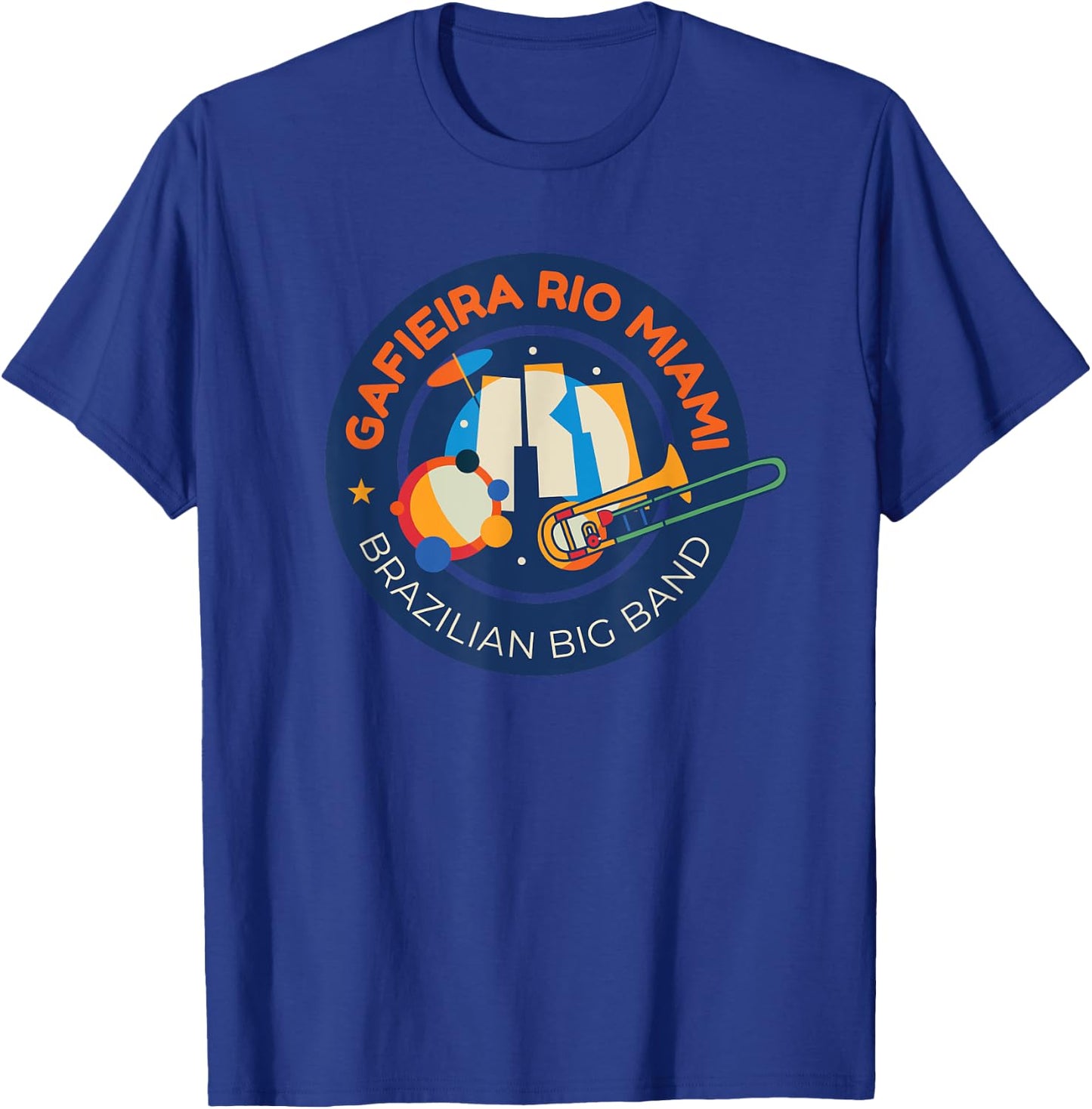 Gafieira Rio Miami Big Band From Miami Florida T-Shirt - T-Shirt | Royal