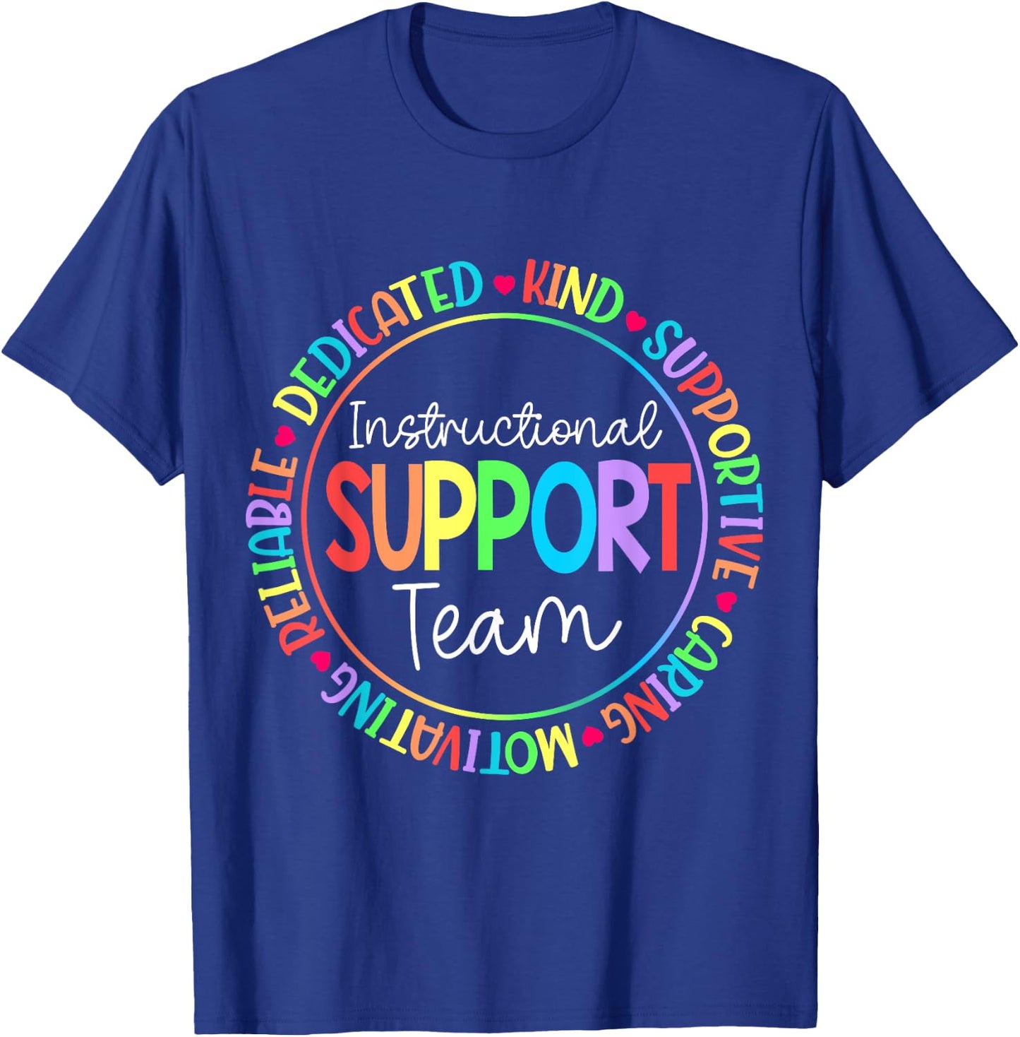 Instructional Coach Instructional Support Team Week T-Shirt - T-Shirt | Royal