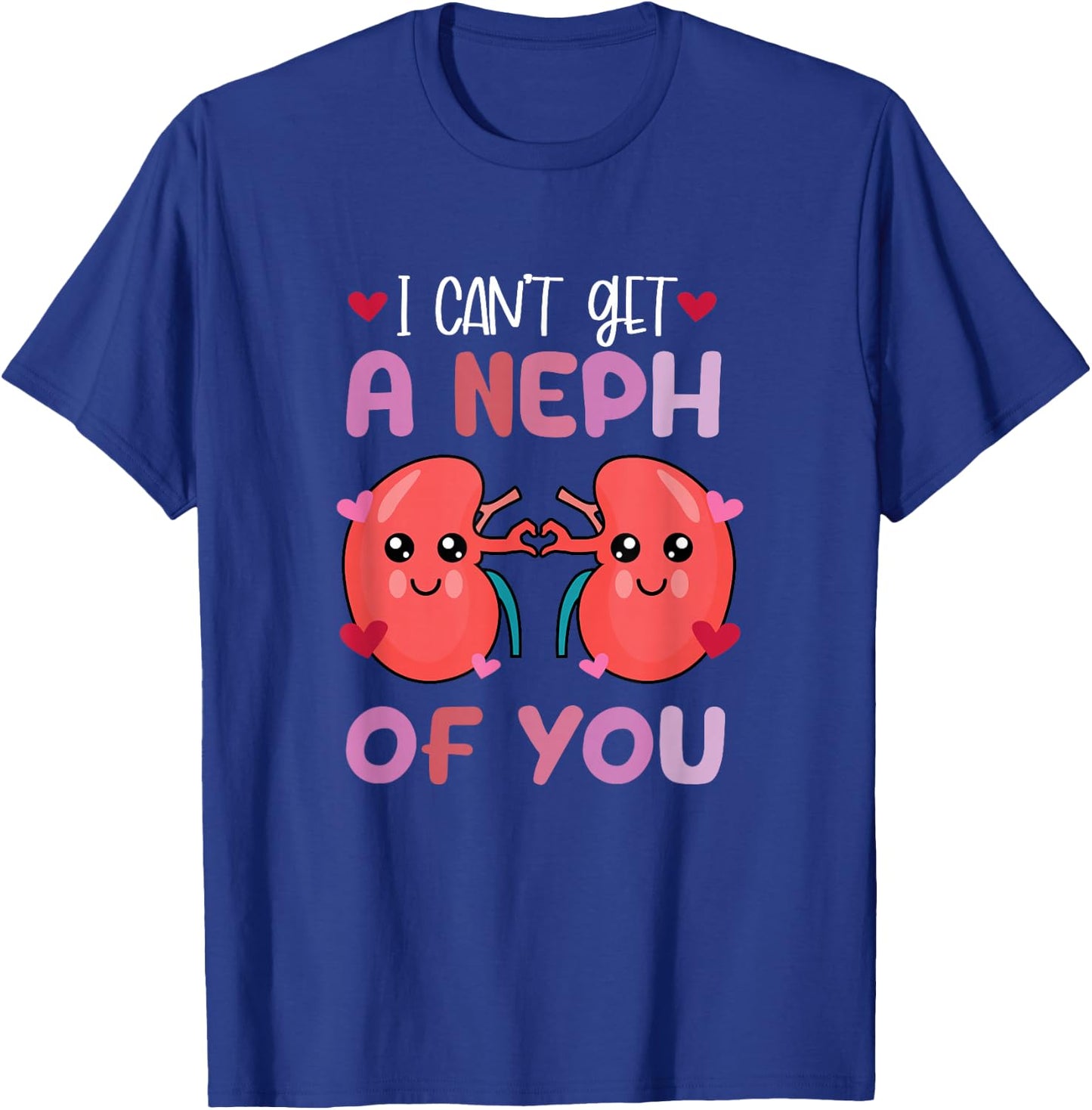 Kawaii Kidney Nephrology Nurse Dialysis Technician Valentine T-Shirt - T-Shirt | Royal