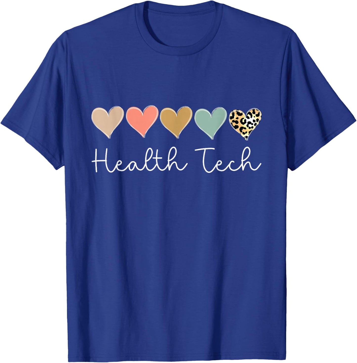 Health Tech Heart, School clinic Squad Valentine's Day T-Shirt - T-Shirt | Royal