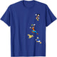 Disney Mickey and Friends Goofy Donald Falling Cartoon Icons T-Shirt - T-Shirt | Royal