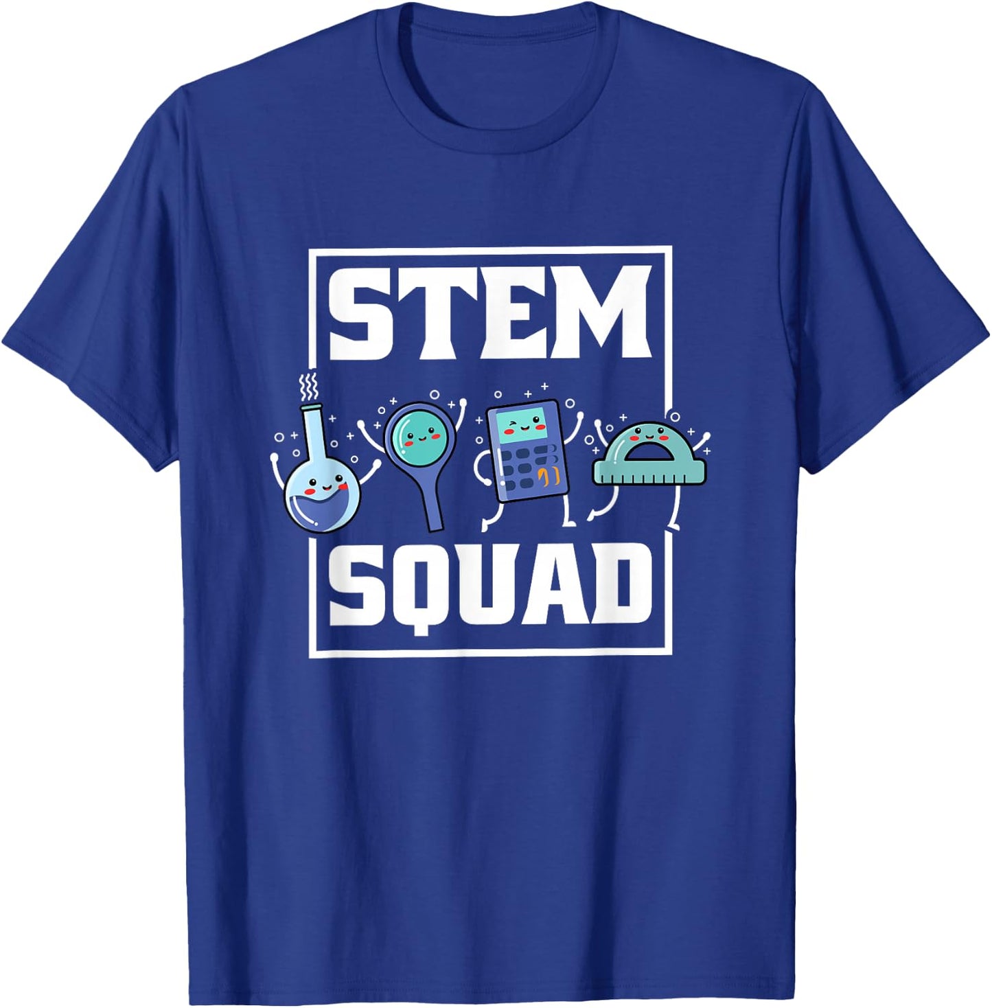 Stem Squad, Science Technology Engineering Math Team T-Shirt - T-Shirt | Royal
