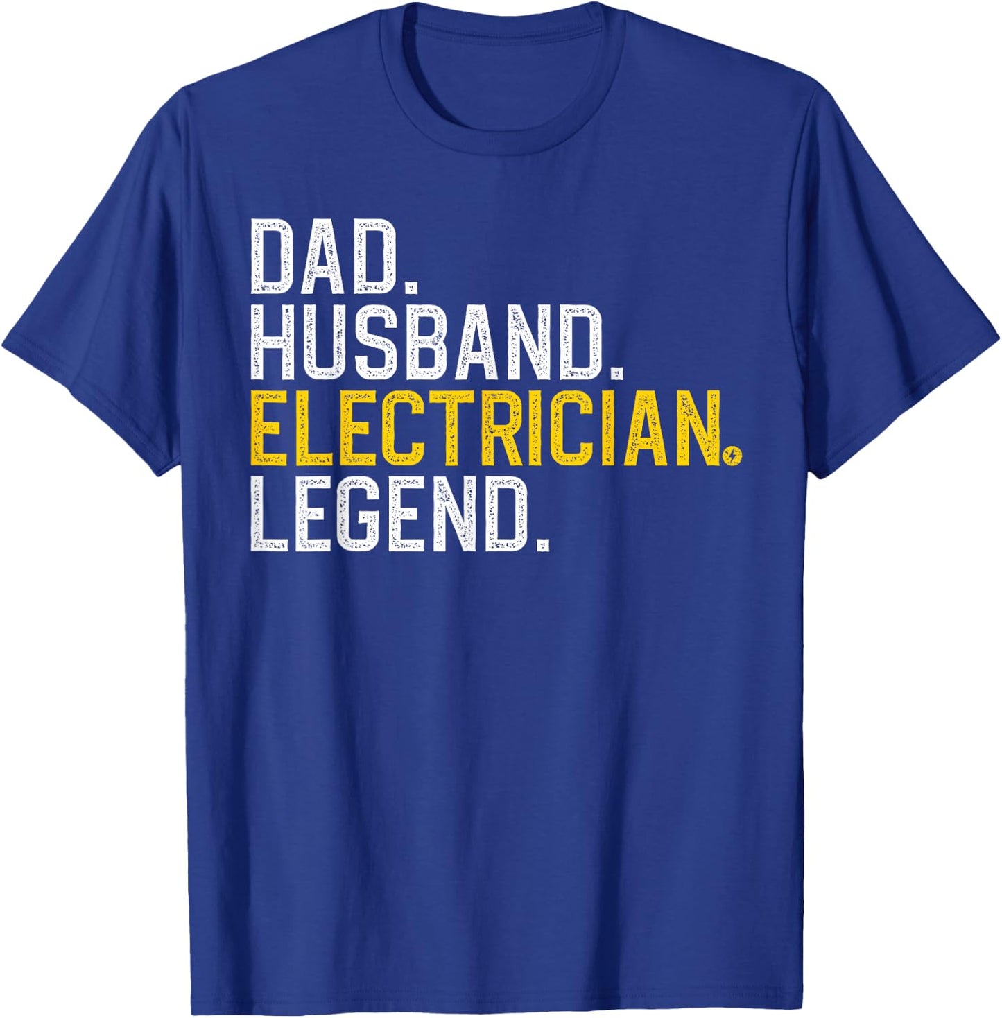 Cool Electrician For Dad Husband Professional Electrician T-Shirt - T-Shirt | Royal