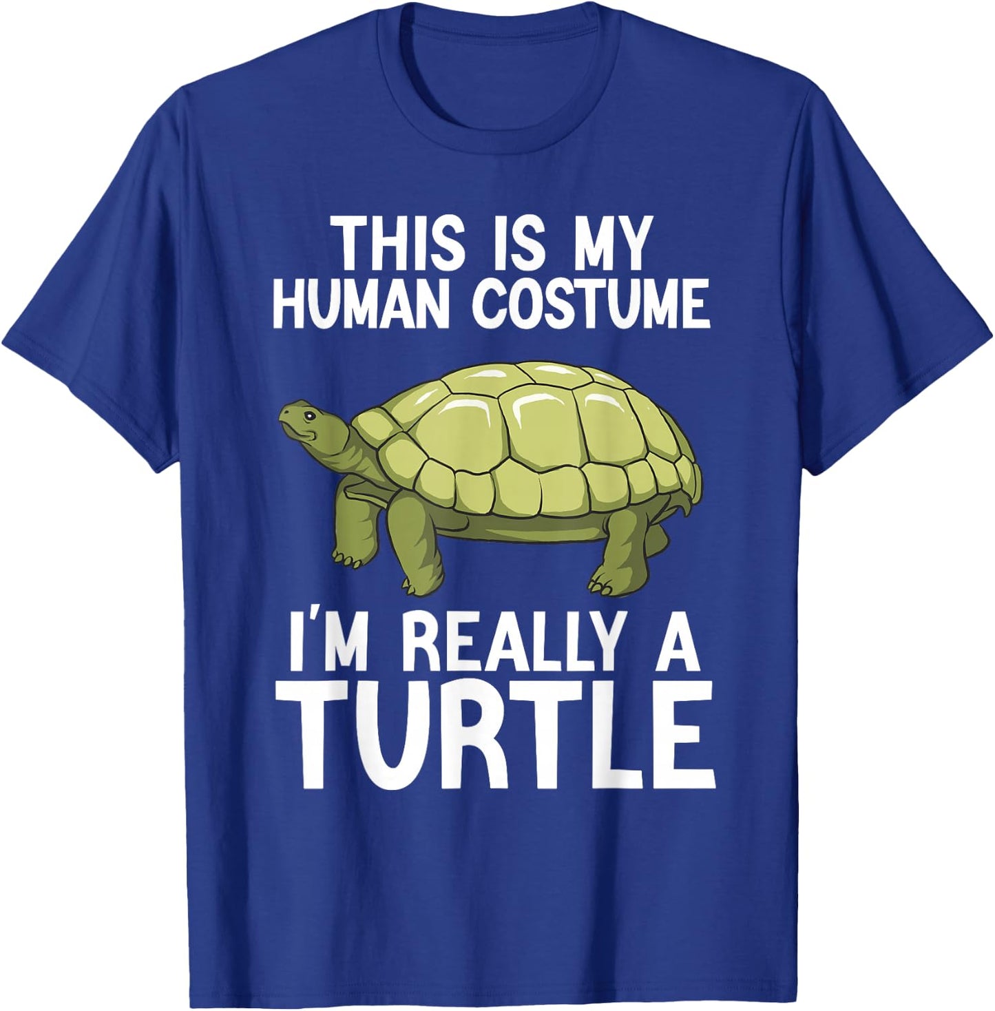 Simple Halloween Costumes Women Funny Turtle Costume T-Shirt - T-Shirt | Royal