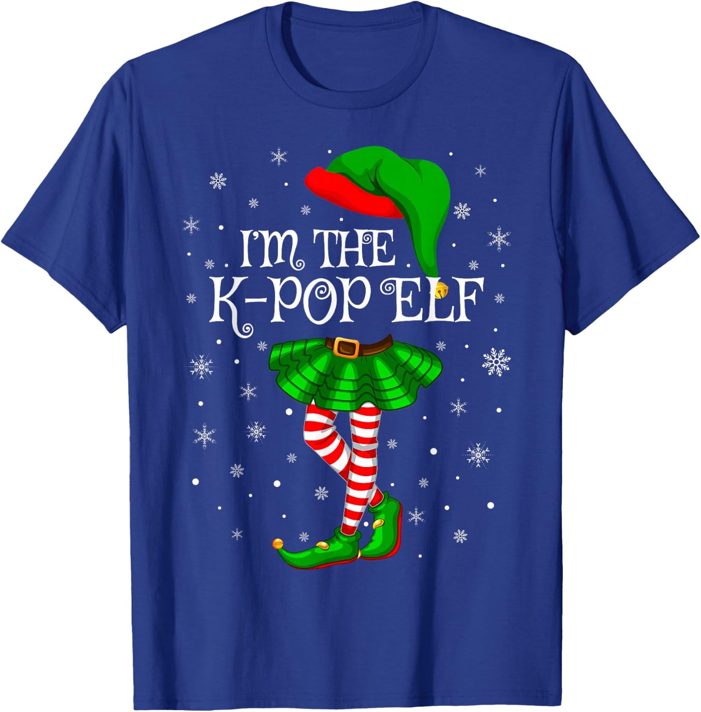 K-Pop Elf Christmas Matching Family Women Girls Elf T-Shirt - T-Shirt | Royal