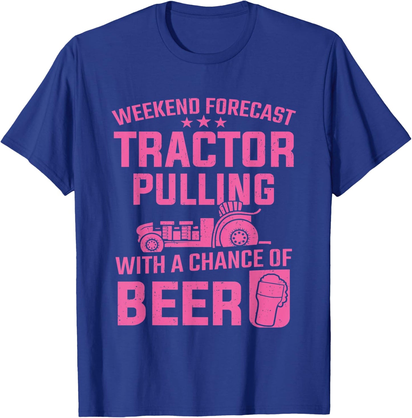 Tractor Pulling Weekend Forecast Tractor Pulling Women T-Shirt - T-Shirt | Royal