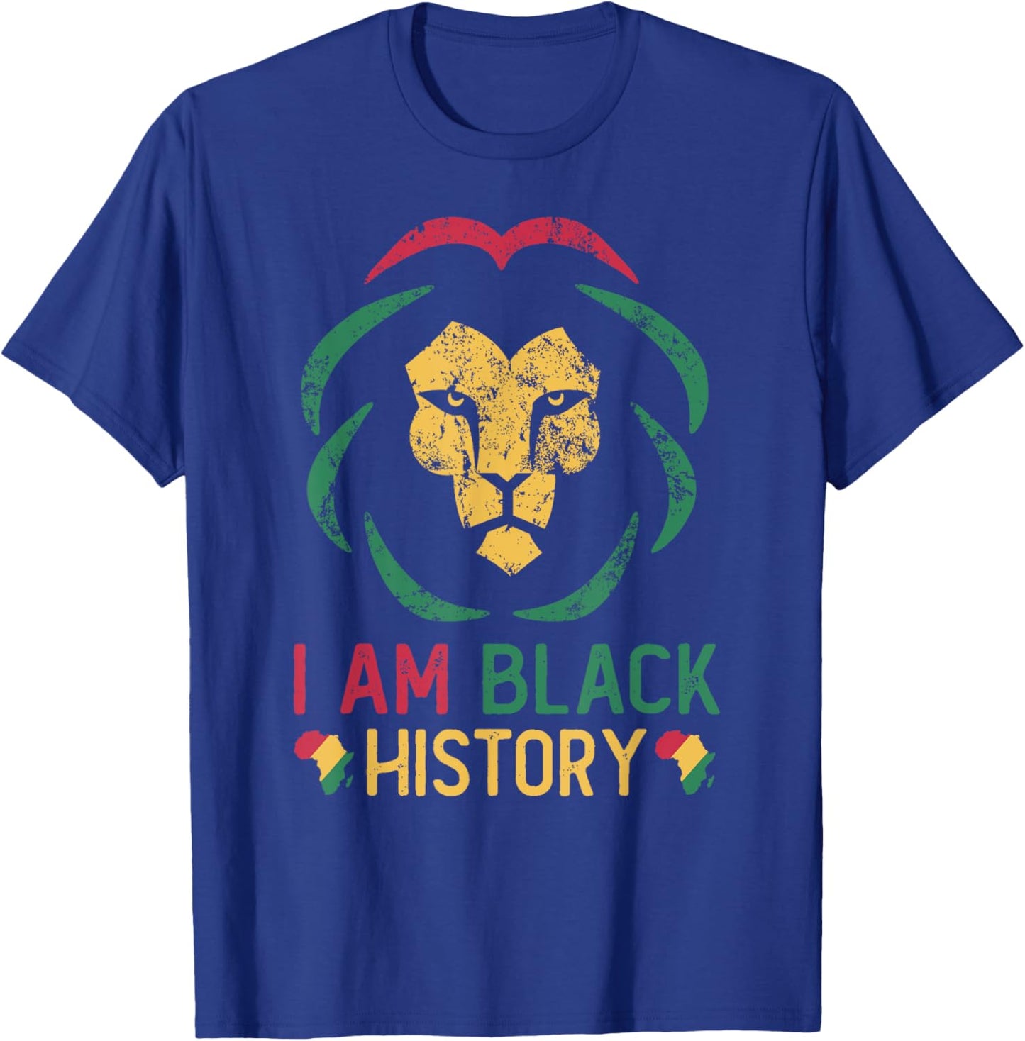 I Am Black History African American Black Pride Juneteenth T-Shirt - T-Shirt | Royal