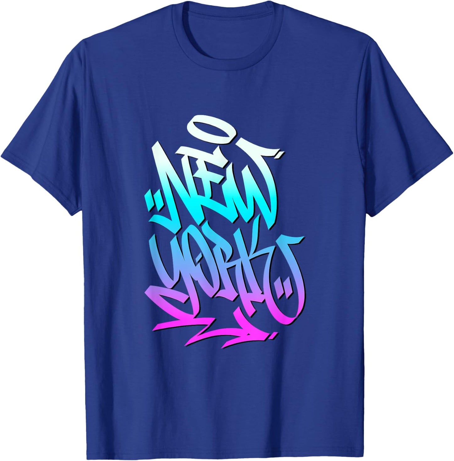 New York City Graffiti Art Style Illustration Graphic Design T-Shirt - T-Shirt | Royal
