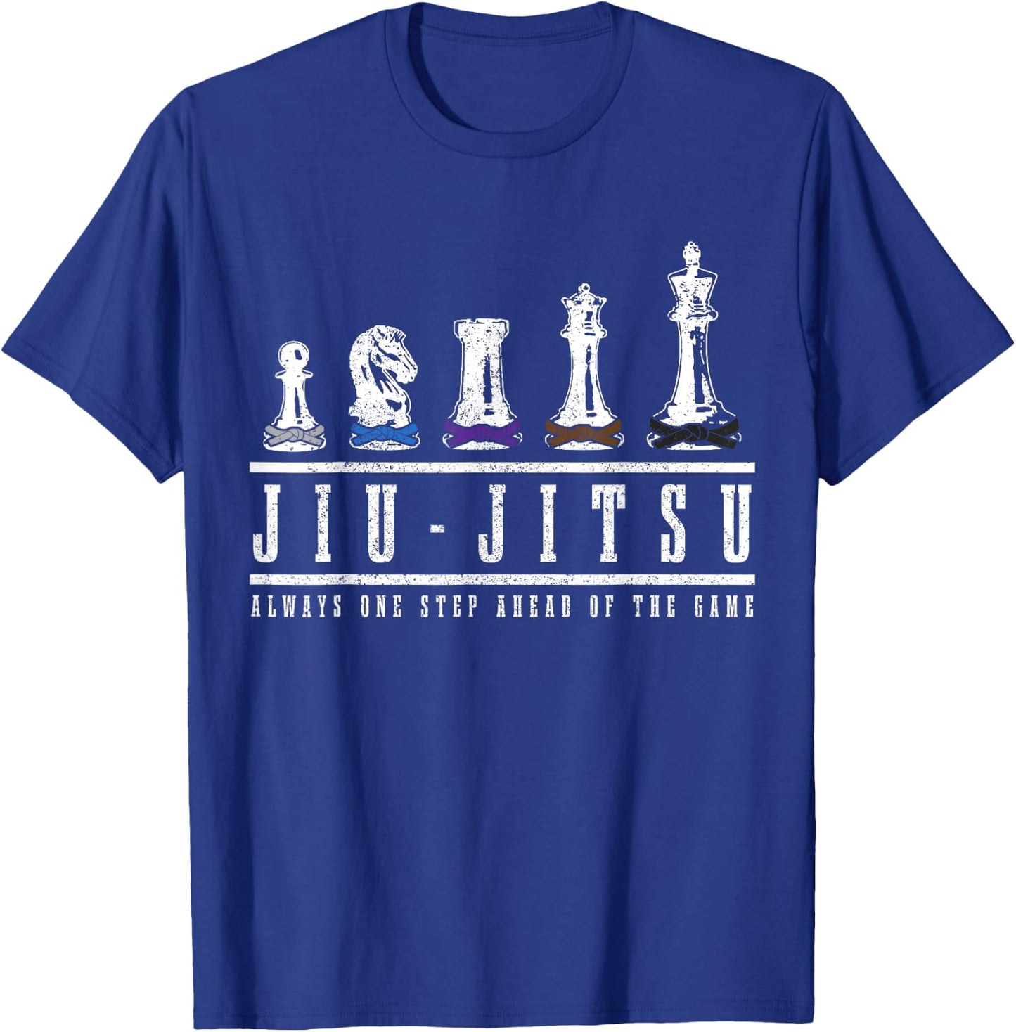 Jiu Jitsu Chess Black Belt MMA Mixed Martial Arts T-Shirt - T-Shirt | Royal