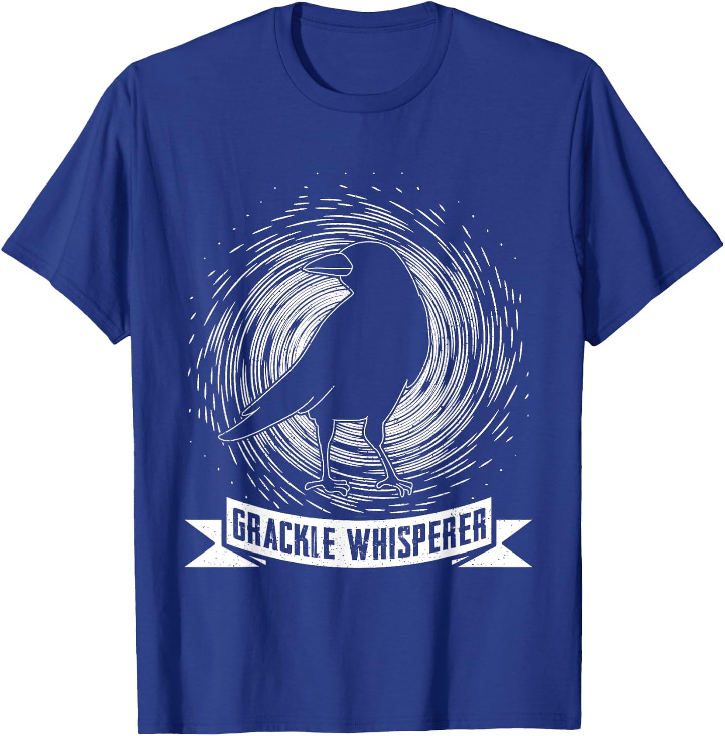 Blackbird Grackle Whisperer Design for Birdwatcher T-Shirt - T-Shirt | Royal