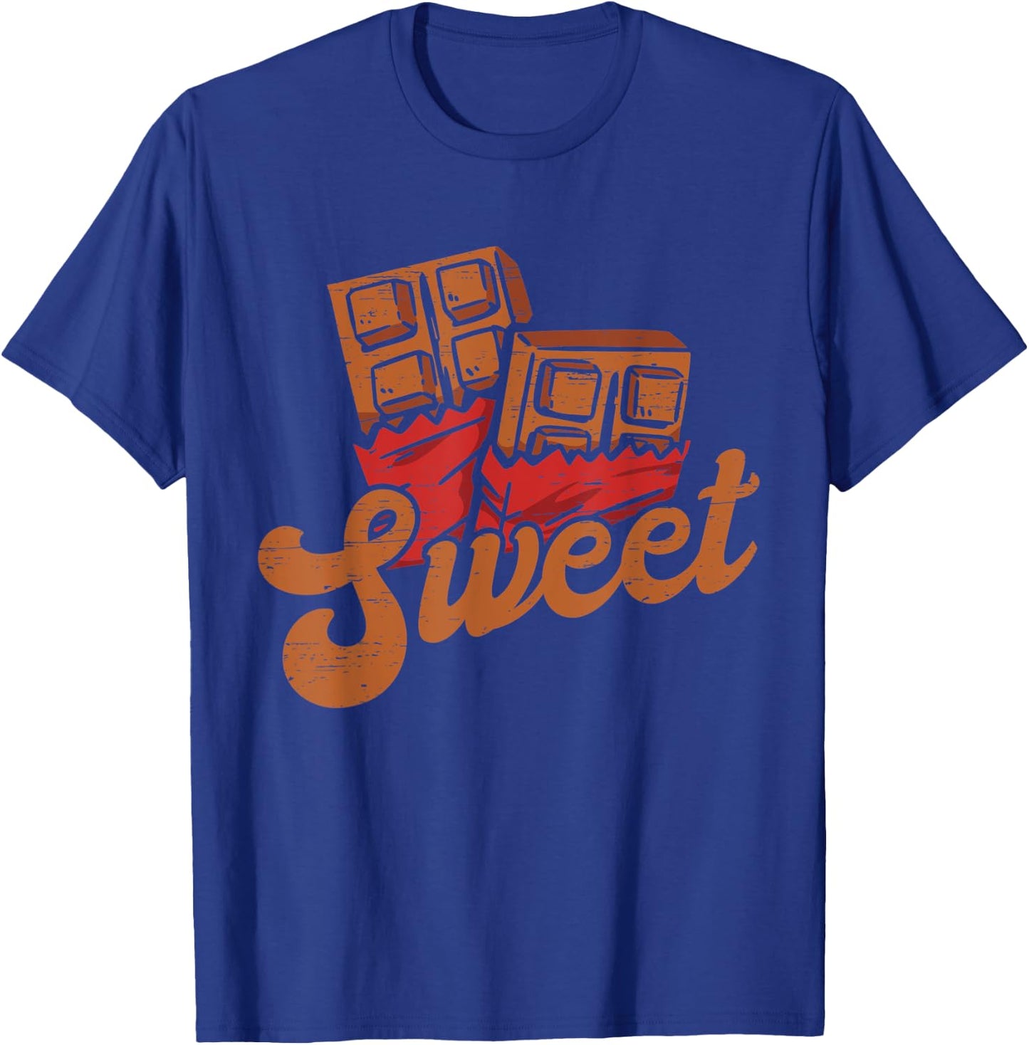 Sweet Chocolate Sweet Cocoa Dark Bar Lover T-Shirt - T-Shirt | Royal