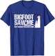 Bigfoot Saw Me But Nobody Believes Him Sasquatch USA Flag Women Kids Men T-Shirt - T-Shirt | Royal