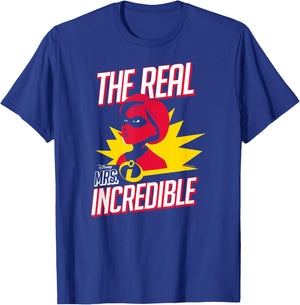 The Incredibles- The Real Mrs. Incredible T-Shirt - T-Shirt | Royal