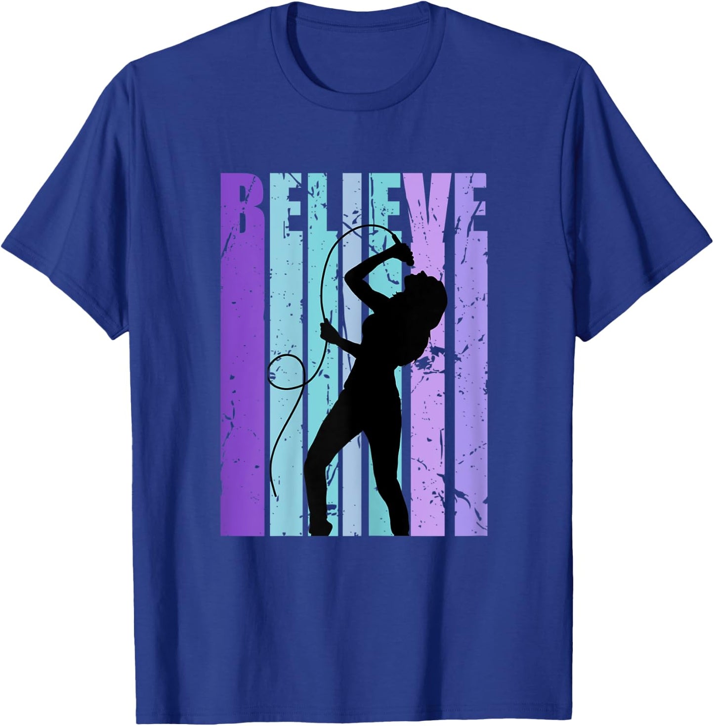 Retro Singer Girls Pop Star Singing Performer Artist T-Shirt - T-Shirt | Royal