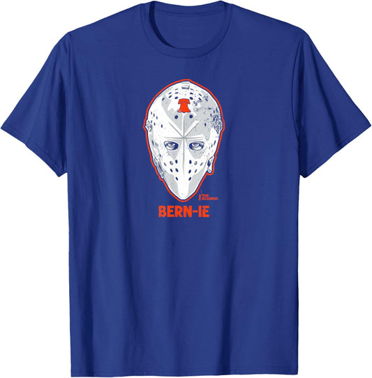 Bernie Parent - Mask - Philadelphia Hockey T-Shirt - T-Shirt | Royal