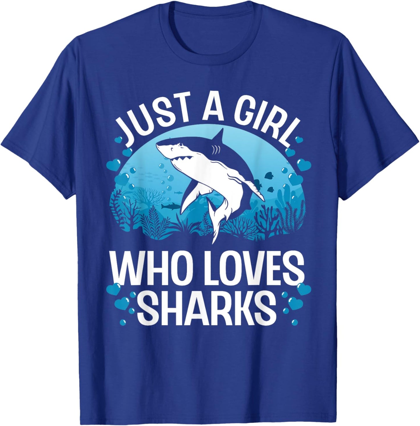 Cool Shark Girls Kids Shark Whale Shark Lover T-Shirt - T-Shirt | Royal