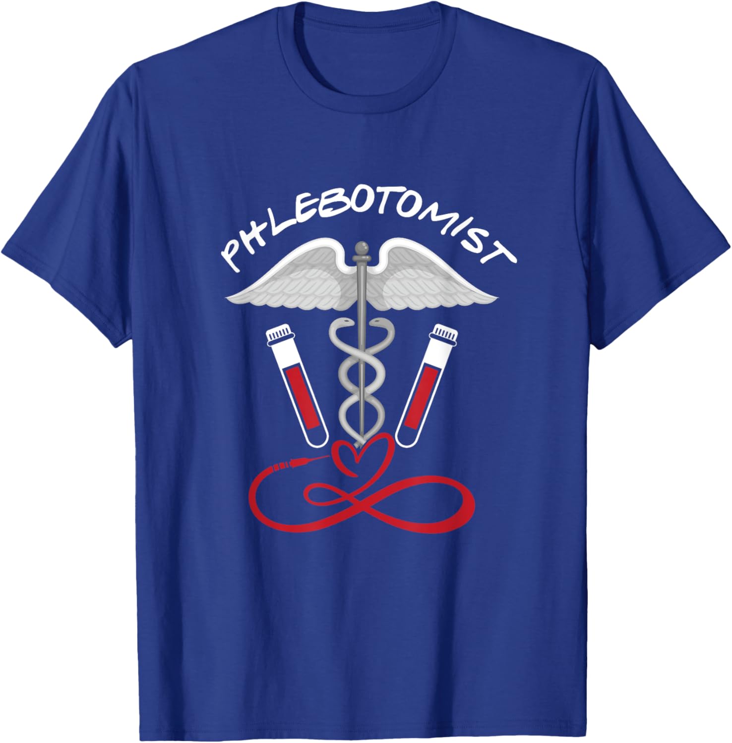 Phlebotomist | Phlebotomy Nurse | Veins Blood T-Shirt - T-Shirt | Royal