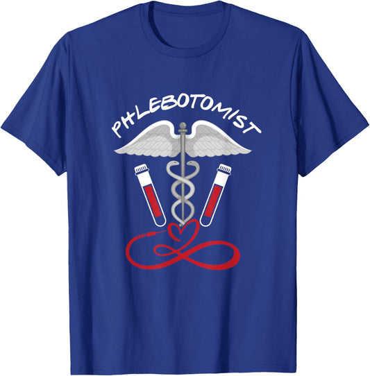 Phlebotomist | Phlebotomy Nurse | Veins Blood T-Shirt - T-Shirt | Royal