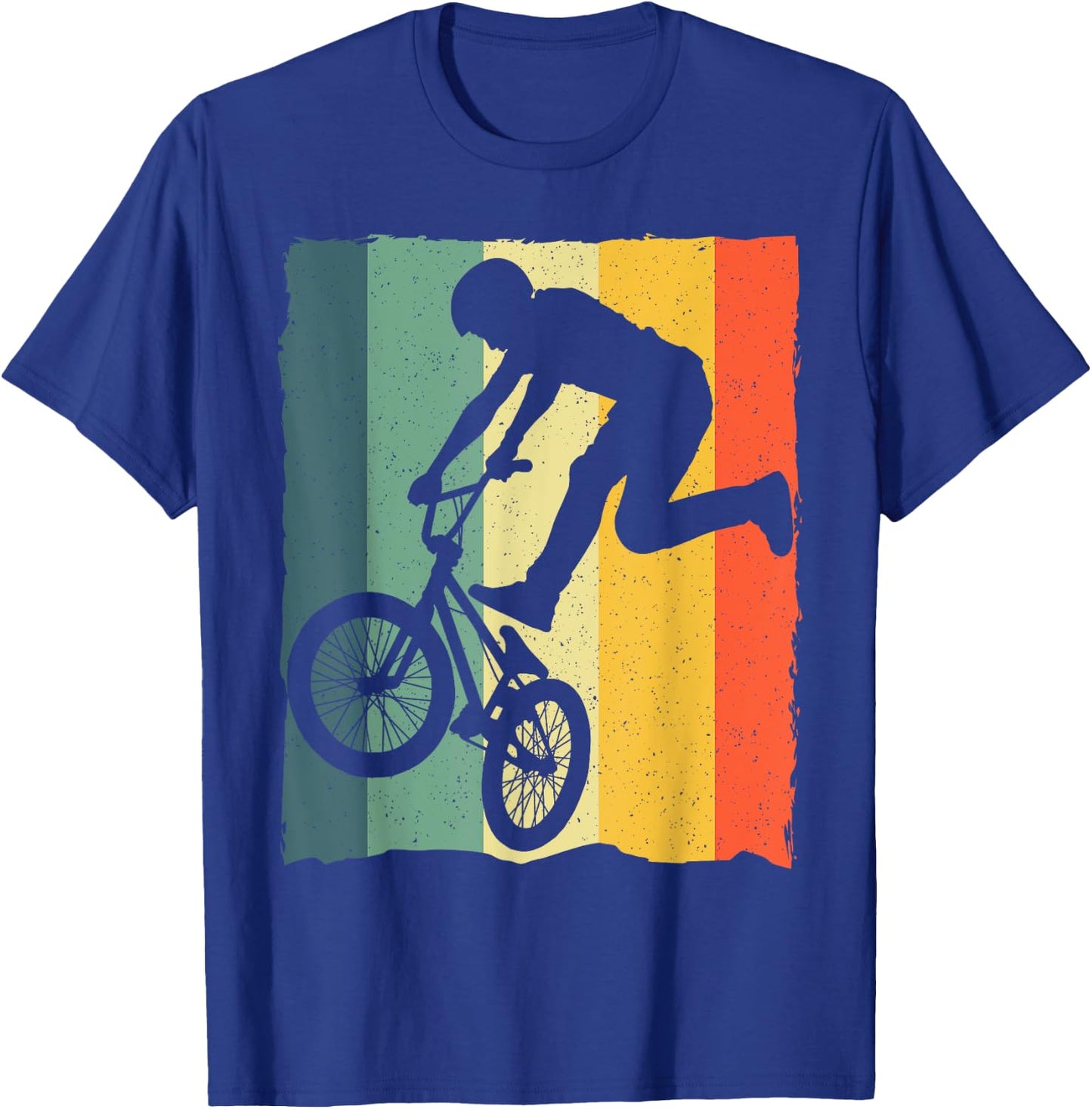 Cool Vintage BMX Women Boys Bike BMX Racing Riders T-Shirt - T-Shirt | Royal