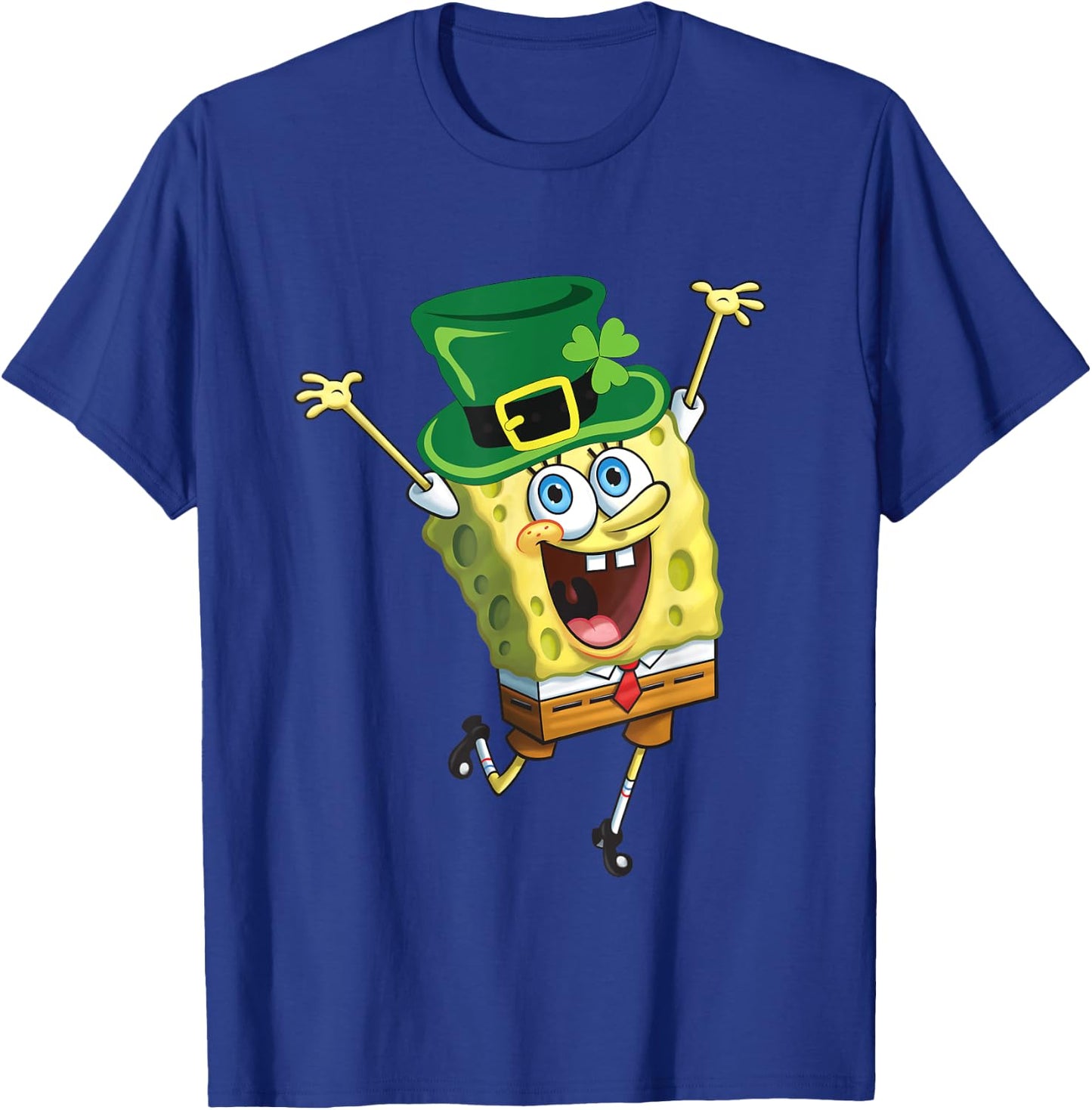 Mademark x SpongeBob SquarePants - SpongeBob SquarePants St Patricks Day T-Shirt - T-Shirt | Royal