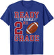 Ready to Tackle 2nd Grade Back to School First Day of School T-Shirt - T-Shirt | Royal