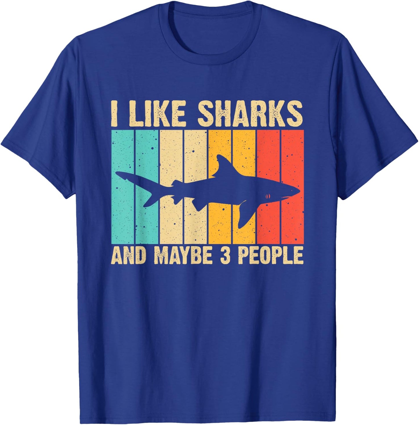Funny Shark Design For Kids Men Women Animal Shark Stuff T-Shirt - T-Shirt | Royal