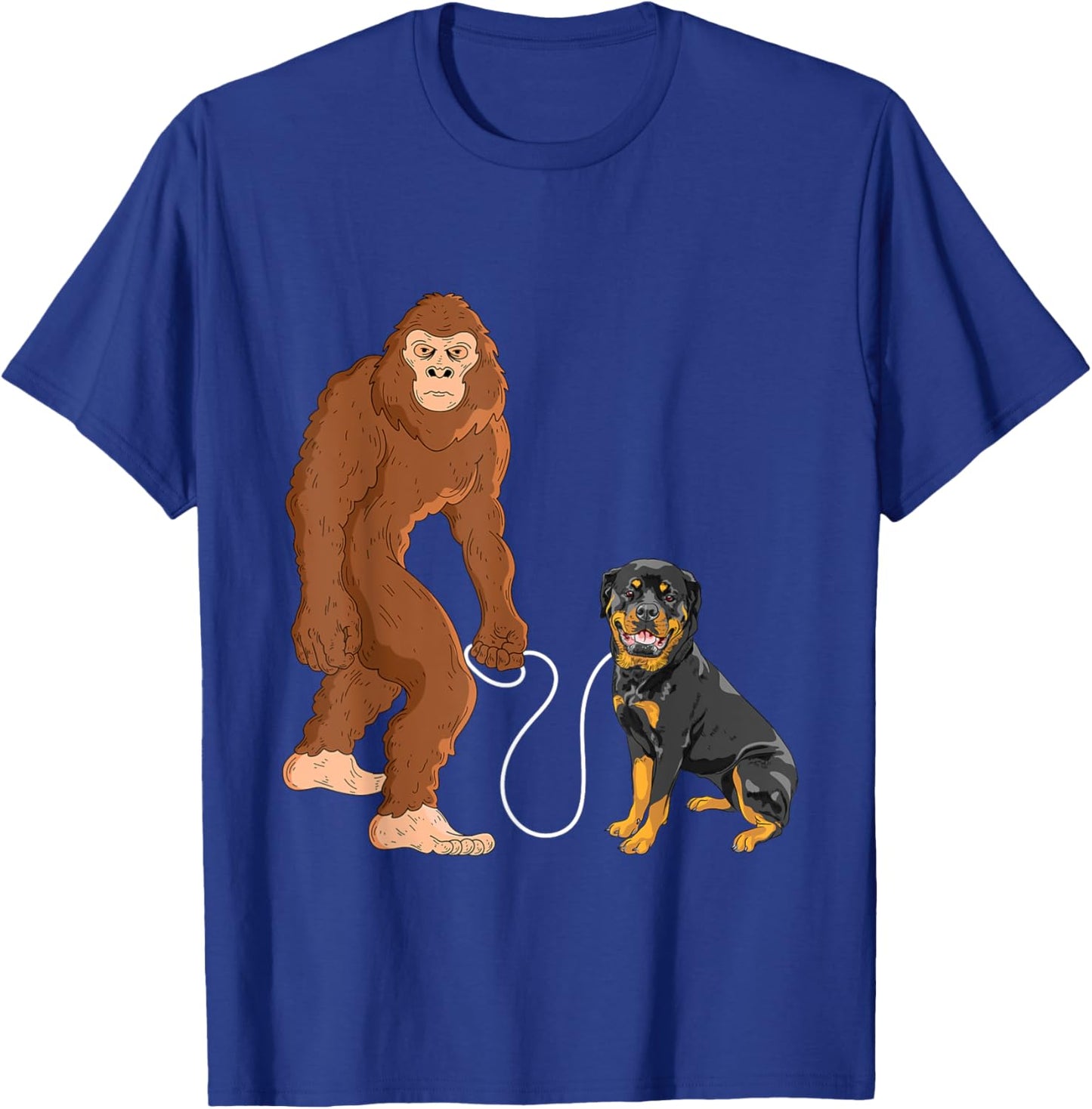 Bigfoot And Rottweiler - Dog Owner Puppy Lover Women Kids T-Shirt - T-Shirt | Royal