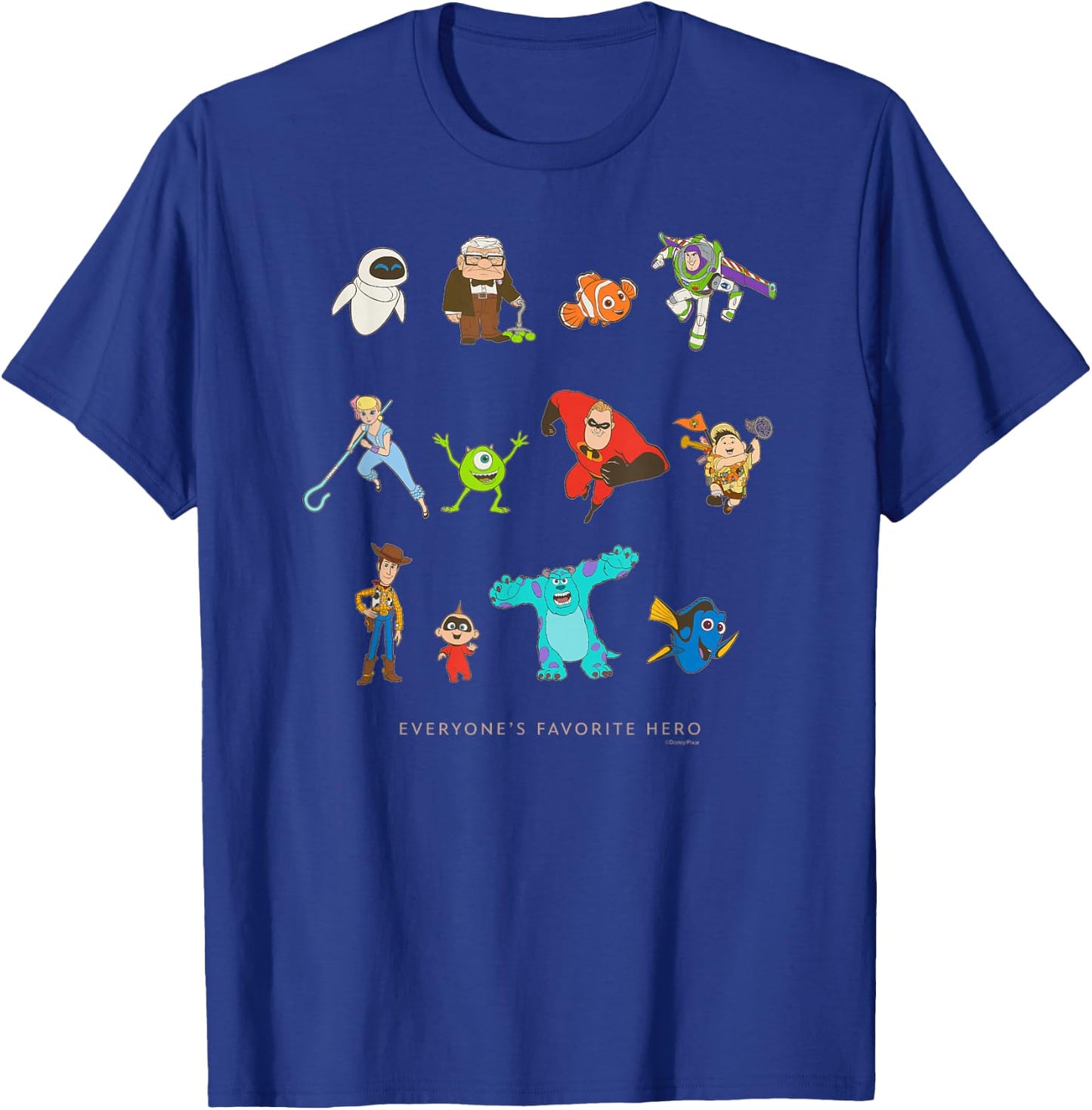 Disney and Pixar Character Everyone's Favorite Hero T-Shirt - T-Shirt | Royal