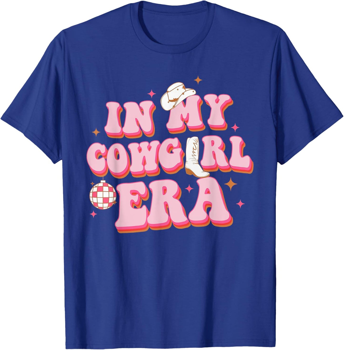 In My Cowgirl Era Groovy Rodeo Western Country Southern T-Shirt - T-Shirt | Royal