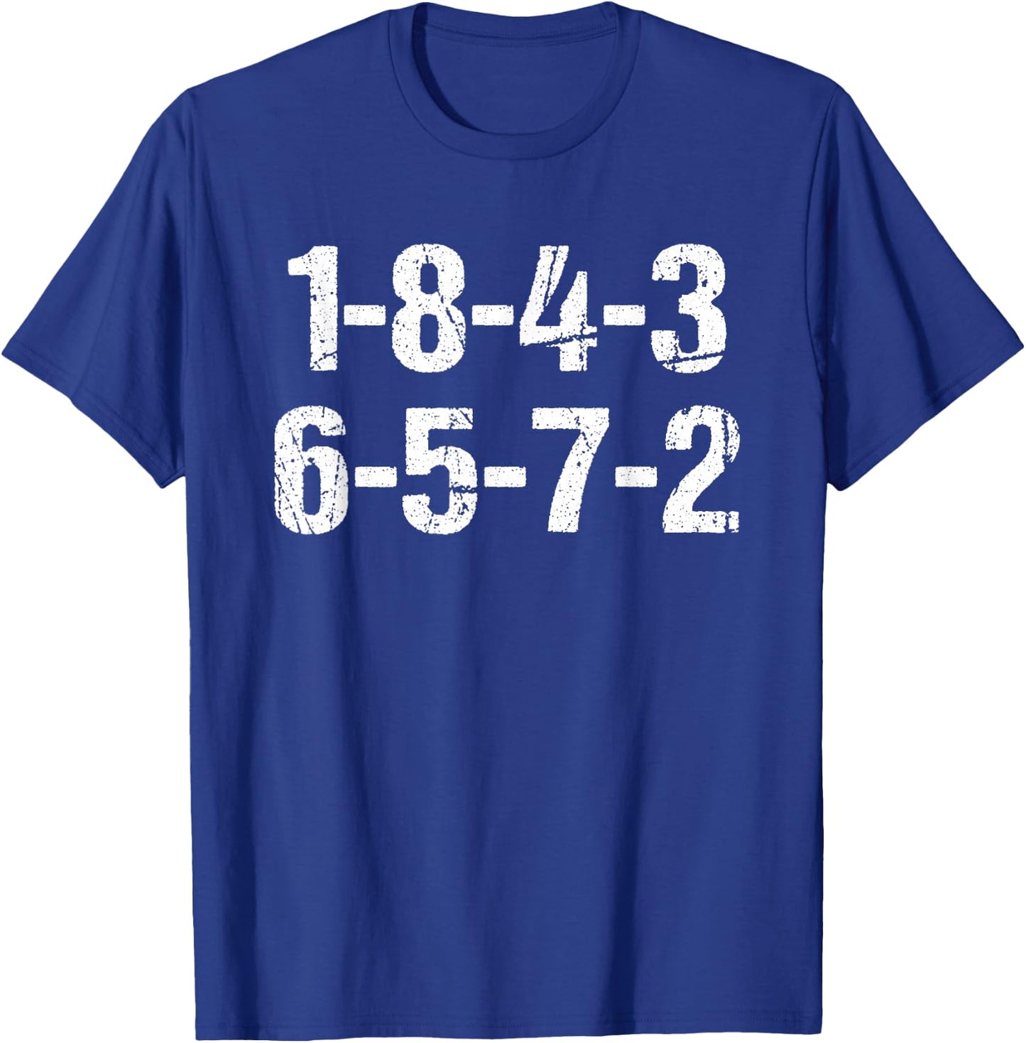 V8 Engine Ignition Sequence 18726543 Eight-Cylinder Car Tuning T-Shirt - T-Shirt | Royal
