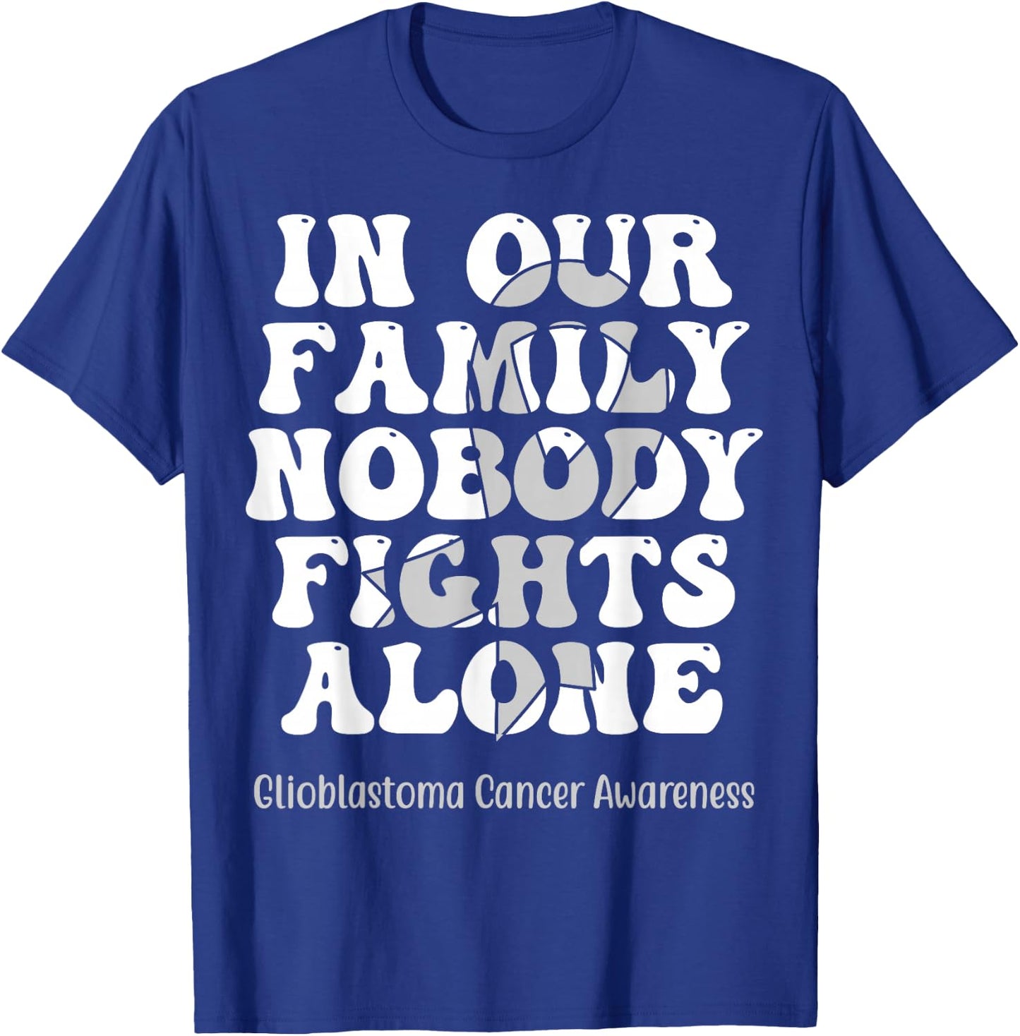 Support Squad Glioblastoma Awareness Brain Tumor Cancer T-Shirt - T-Shirt | Royal